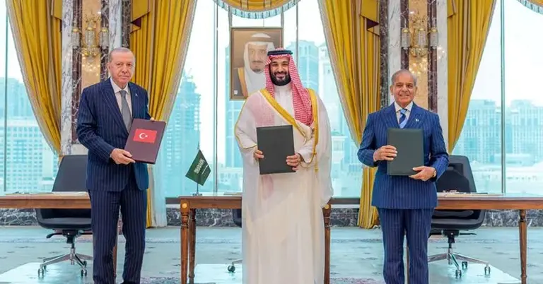 Erdogan, Mohammed bin Salman and Shehbaz Sharif-768x402